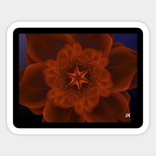 Red Flower Sticker